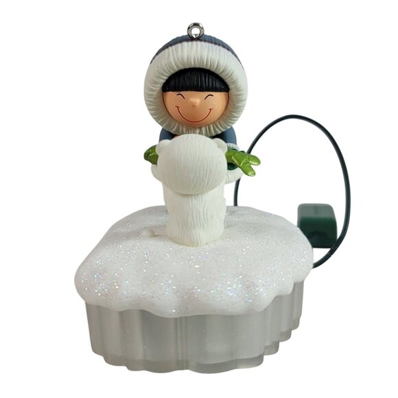 Hallmark A Fish For Christmas Ornament Glitter 2015 Magic Cord Light Sound WORKS - Picture 5 of 13